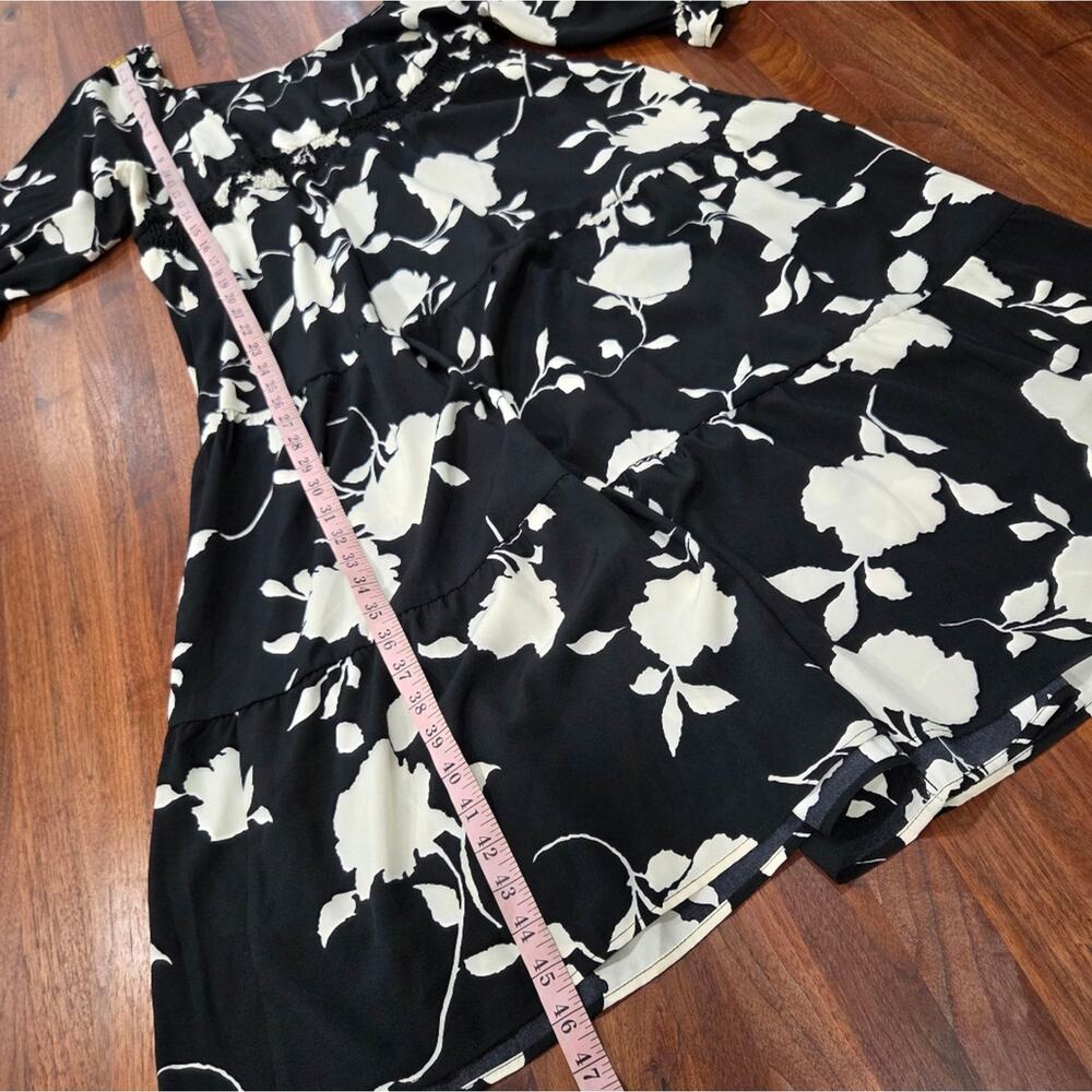 Bloomchic Floral Midi Dress Elbow Length Sleeves Pockets NWT Size 12 - Picture 10 of 10